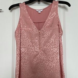 Metallic Leopard Print Tank Top